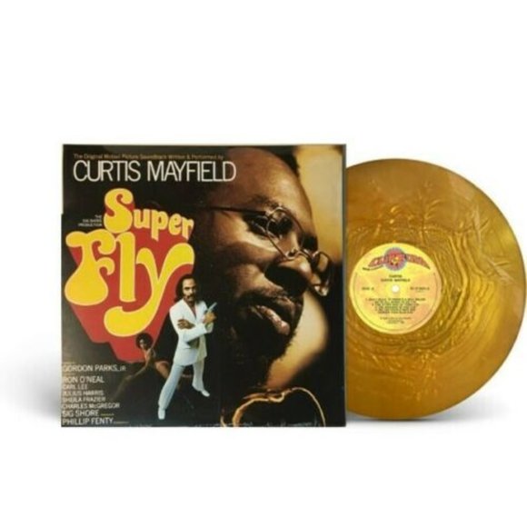 Curtis Mayfield Superfly LP ~ Exclusive Colored Vinyl (Gold) ~ New/Sealed! - Picture 1 of 2